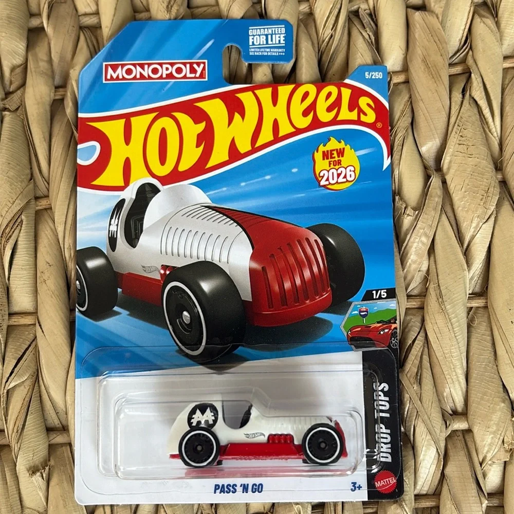 Hot Wheels Mr Monopoly Pass 'N Go Car White & Red Hotwheels Mattel New 2026